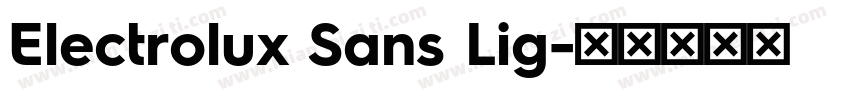 Electrolux Sans Lig字体转换
